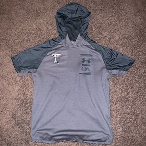 TTU under armor short sleeve hoodie
